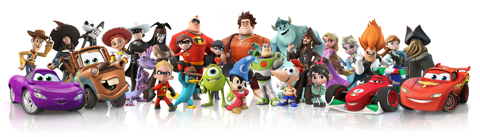 Personagens diversos de animações e filmes hollywoodianos
